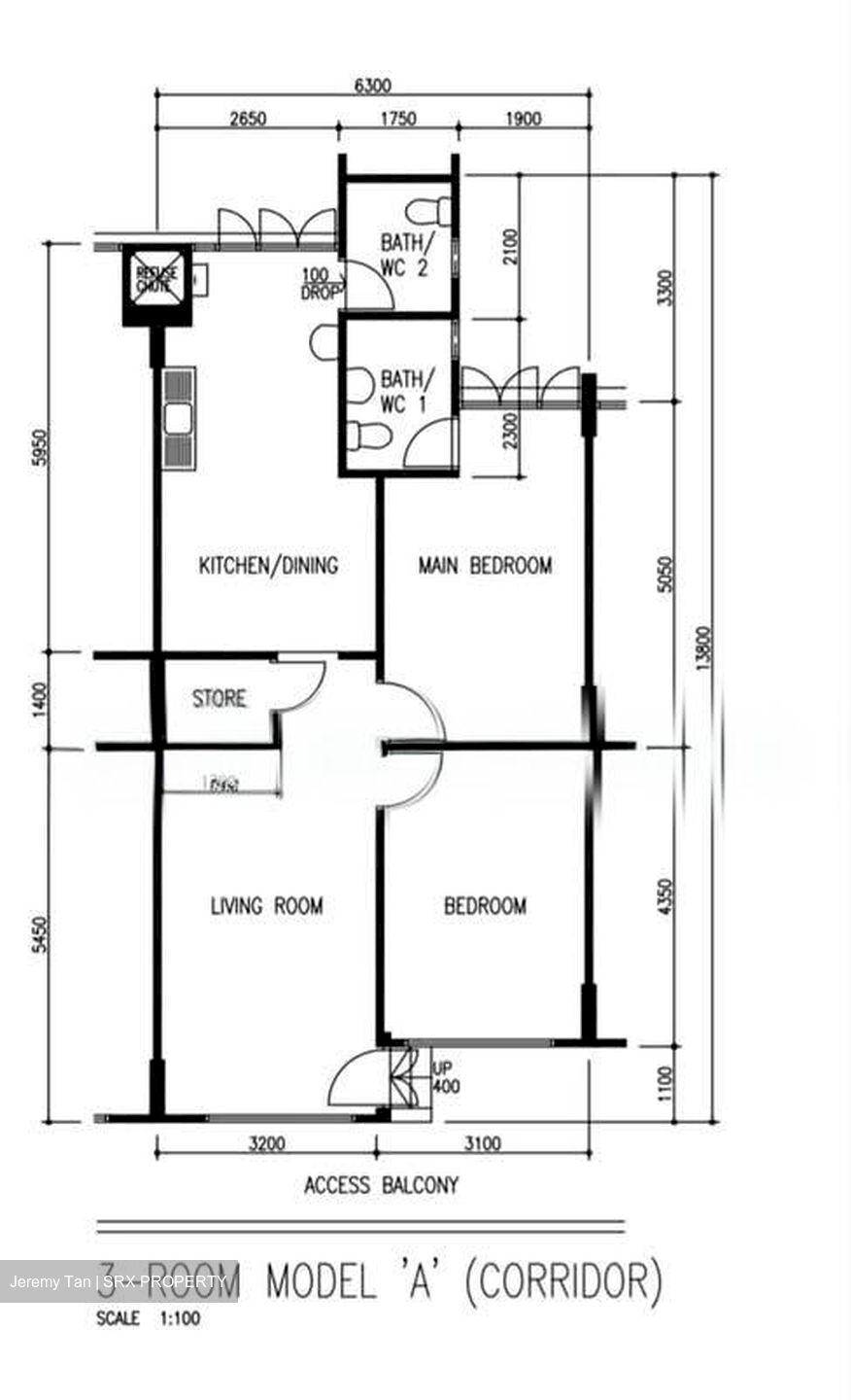 Blk 851 Tampines Ville (Tampines), HDB 3 Rooms #570866461